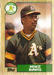1987 Topps Baseball Cards      083      Mike Davis